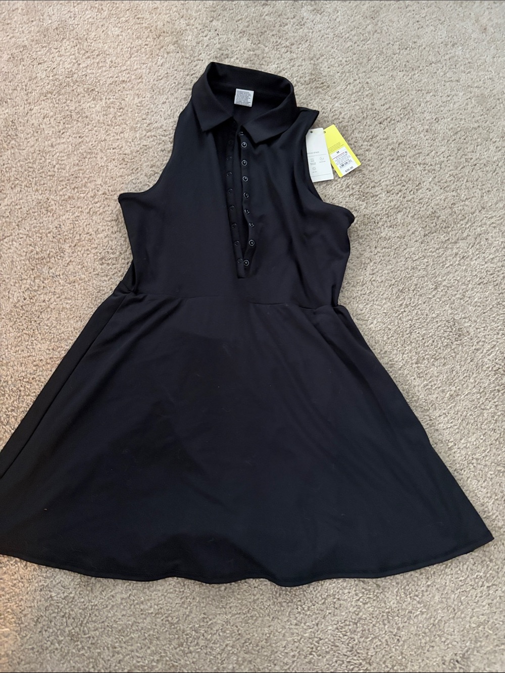 all in motion Black Sleeveless Tennis Dress